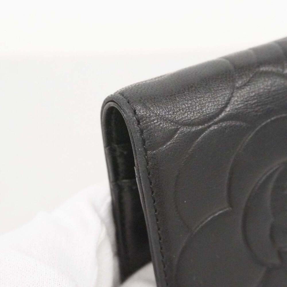 CHANEL Black Lambskin Leather Wallet - Picture 6 of 10